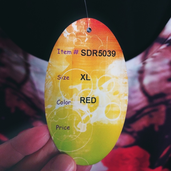 NWT Graphic Print Scoop Neck Mini Dress Size XL - Picture 7 of 10